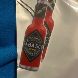 Tabasco Scorpion Sauce Red Earrings